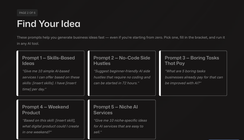 Find Your Idea — Prompts